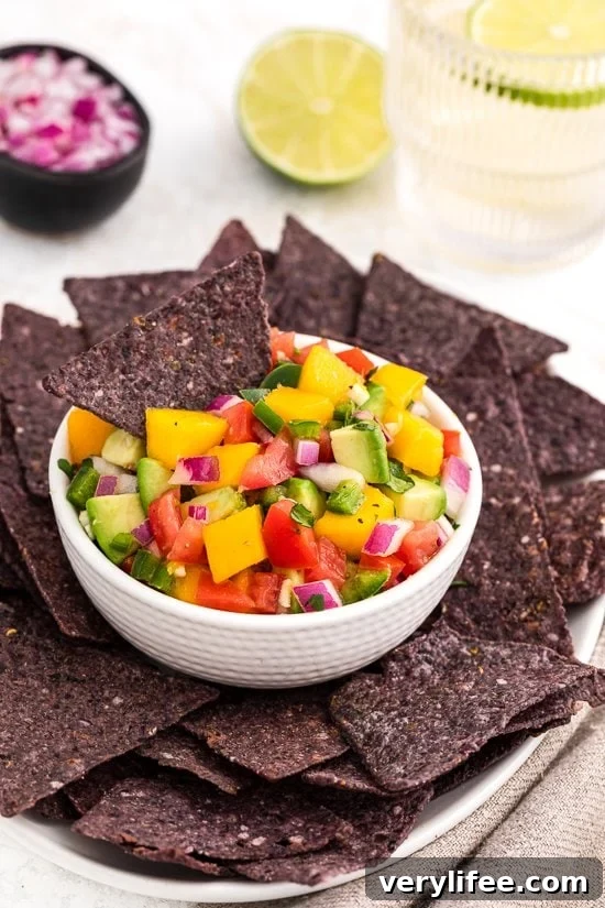 Fresh Avocado Mango Salsa for Tacos and Grilled Fish 5 Avocado Mango Salsa Appetizer