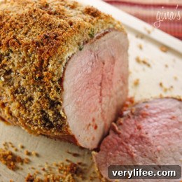 Garlic and Rosemary Herb Crusted Roast Beef 2 Herb crusted roast beef with a golden breadcrumb and herb topping