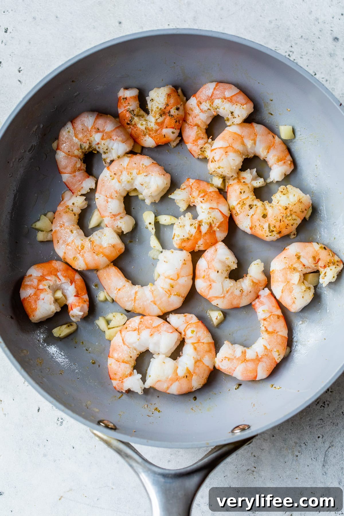 Creamy Tomato Shrimp Angel Hair Pasta 3 garlic shrimp