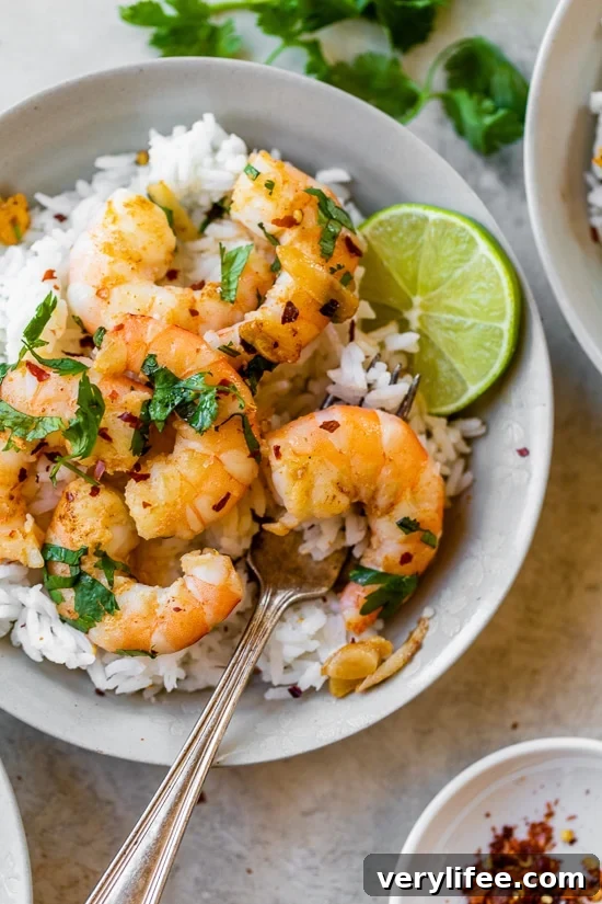Garlic Butter Shrimp with Lemon and Parsley Recipe 3 Garlic Shrimp over rice