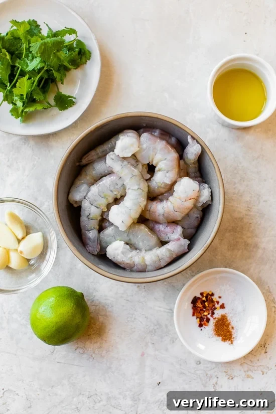 Garlic Butter Shrimp with Lemon and Parsley Recipe 4 shrimp ingredients