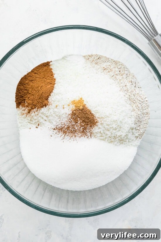 Combine the dry ingredients in a bowl