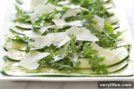 Zucchini Carpaccio Recipe with Lemon, Parmesan & Basil 3 This light 5-ingredient zucchini carpaccio salad is this perfect summer side dish. You can serve this as an appetizer, side dish or even as a light lunch for 2.