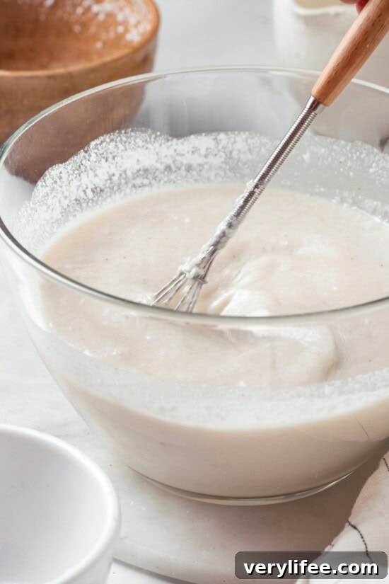 Stir to combine. Homemade coconut cream pop mixture in bowl