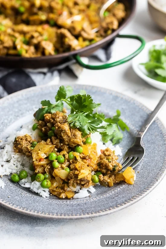 lamb peas and rice on a plate