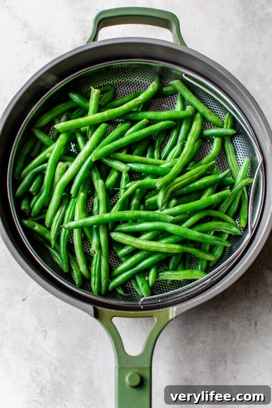 steam green beans