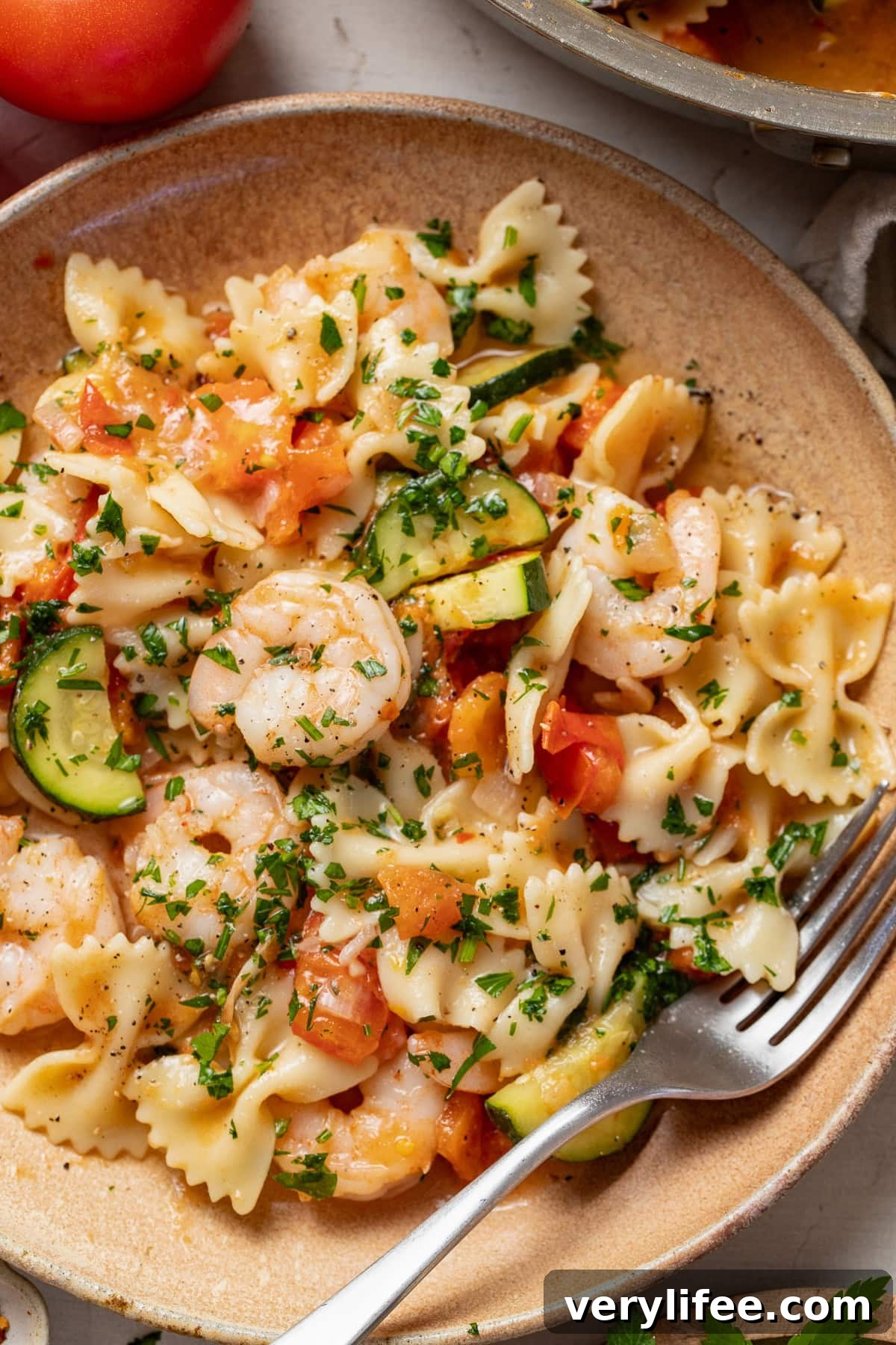 Shrimp and Zucchini Pasta
