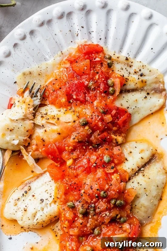 Broiled Fish with Tomato Caper Sauce Recipe 2 Broiled Fish with Tomato Caper Sauce