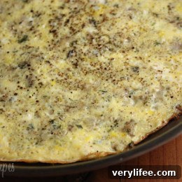 This aromatic mushroom shallot egg frittata is a gourmet breakfast that is low in points and is easy to make.