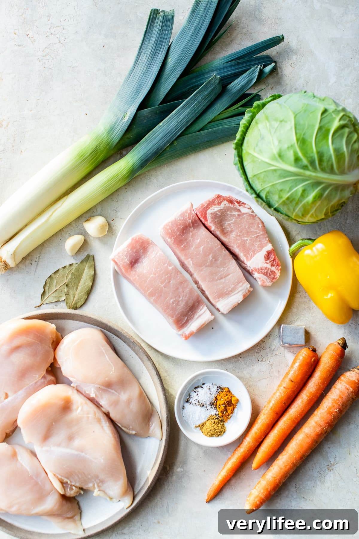 Hearty Chicken and Pork Cabbage Soup Recipe 4 Cabbage Soup with Chicken and Pork