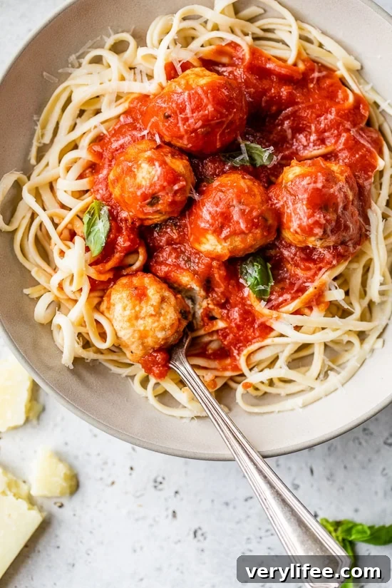 Savory Turkey Meatballs Recipe with Garlic and Herbs 2 Italian Turkey Meatballs