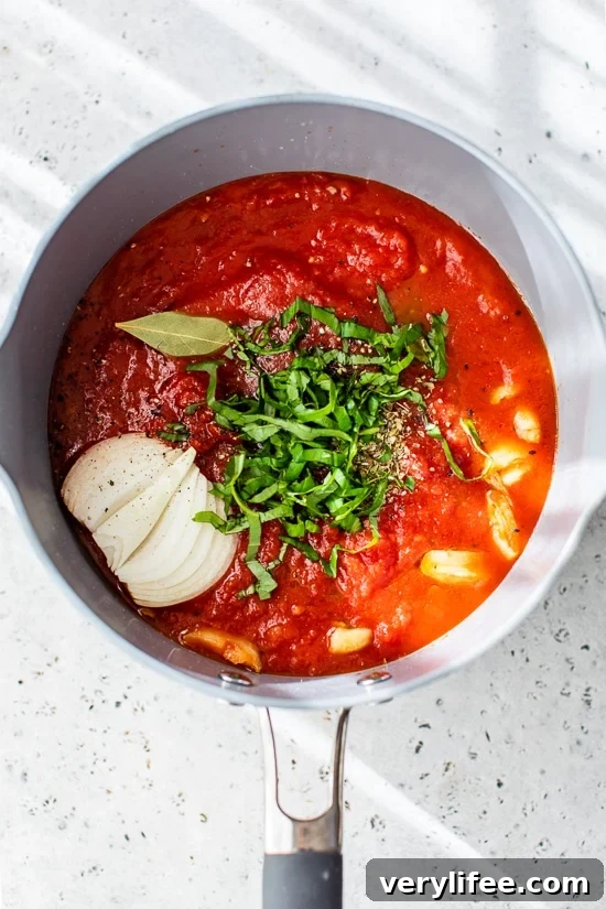 Savory Turkey Meatballs Recipe with Garlic and Herbs 5 easy marinara sauce recipe in a pot