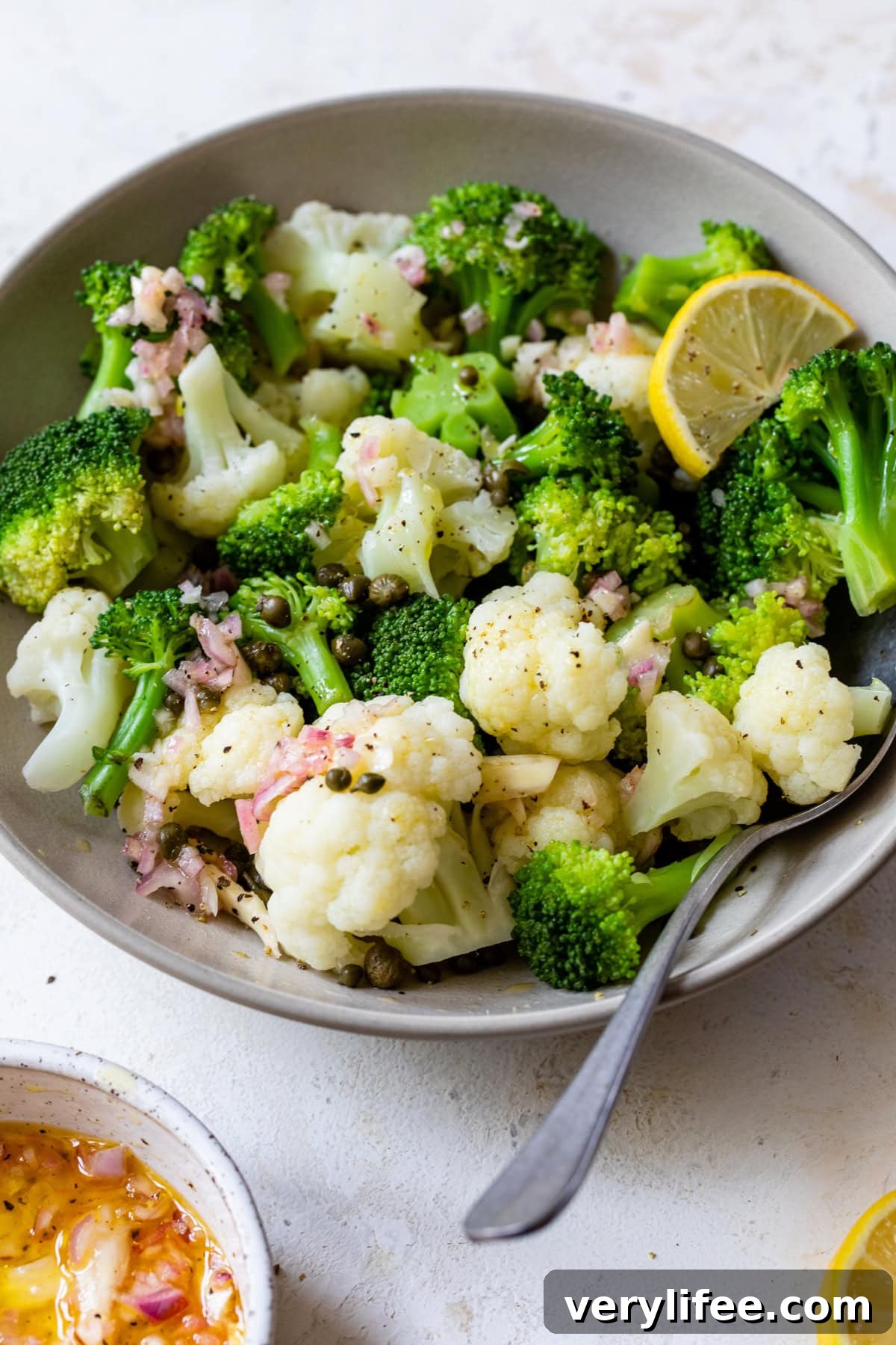 Broccoli and Cauliflower Salad Recipe with Creamy Dressing 7 Broccoli Cauliflower Salad