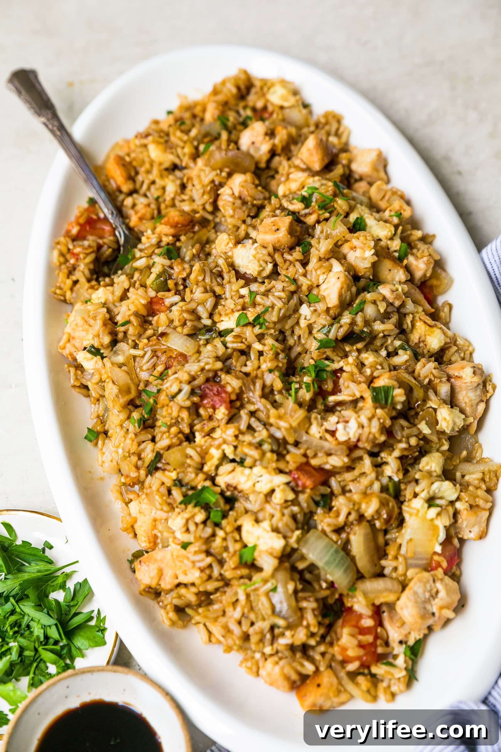 Fried Rice on a platter