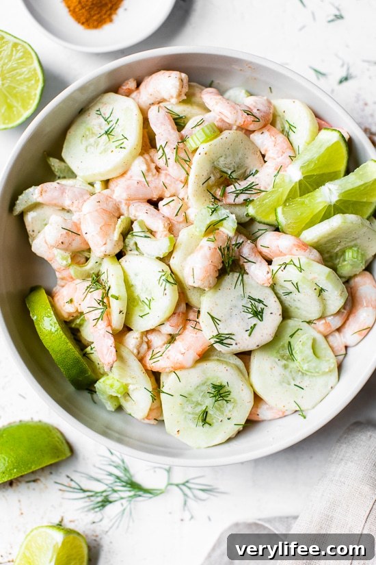 Creamy Shrimp and Celery Salad Recipe 5 Shrimp, celery and cucumber salad