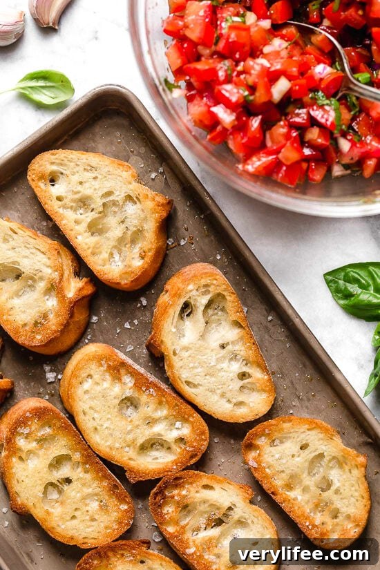 Classic Tomato Basil Bruschetta Recipe 7 Toasted bread with Bruschetta