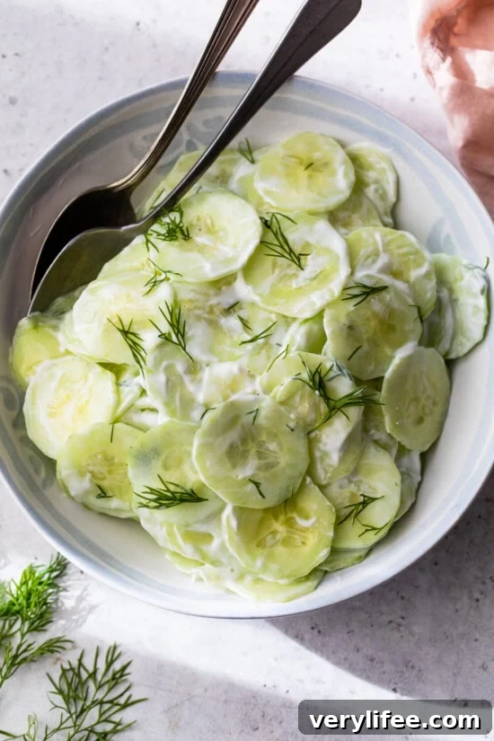 Cucumber Salad with yogurt