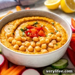 Roasted Red Pepper Hummus
