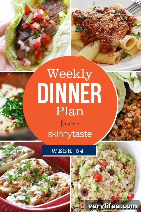 Skinnytaste Week 34 Dinner Recipes & Meal Plan 2 Skinnytaste Dinner Plan Week 34