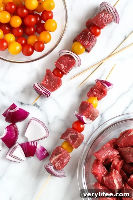 Grilled Steak Kebabs with Fresh Chimichurri Sauce 5 Grilled Steak Kebabs with Chimichurri-5