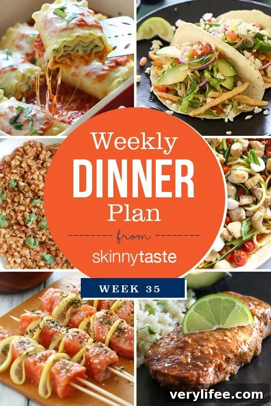 Skinnytaste Week 35 Dinner Meal Plan 2 Skinnytaste Dinner Plan (Week 35)