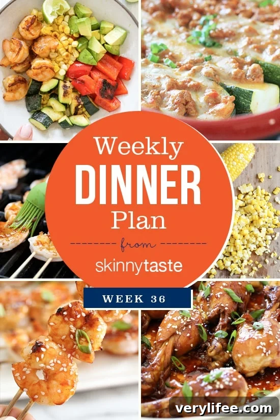 Skinnytaste Week 36 Dinner Plan with Grocery List 2 Skinnytaste Dinner Plan Week 36