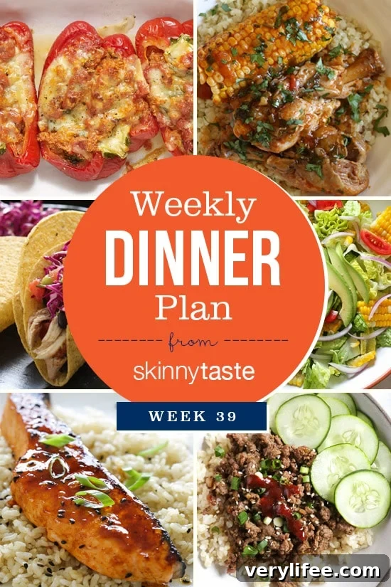Skinnytaste Week 39 Dinner Plan: 7-Day Menu 2 Skinnytaste Dinner Plan (Week 39)