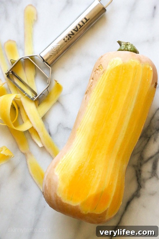 Butternut Squash Lasagna Without Noodles 7 peeled butternut squash