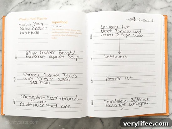 Skinnytaste Dinner Plan (Week 44)