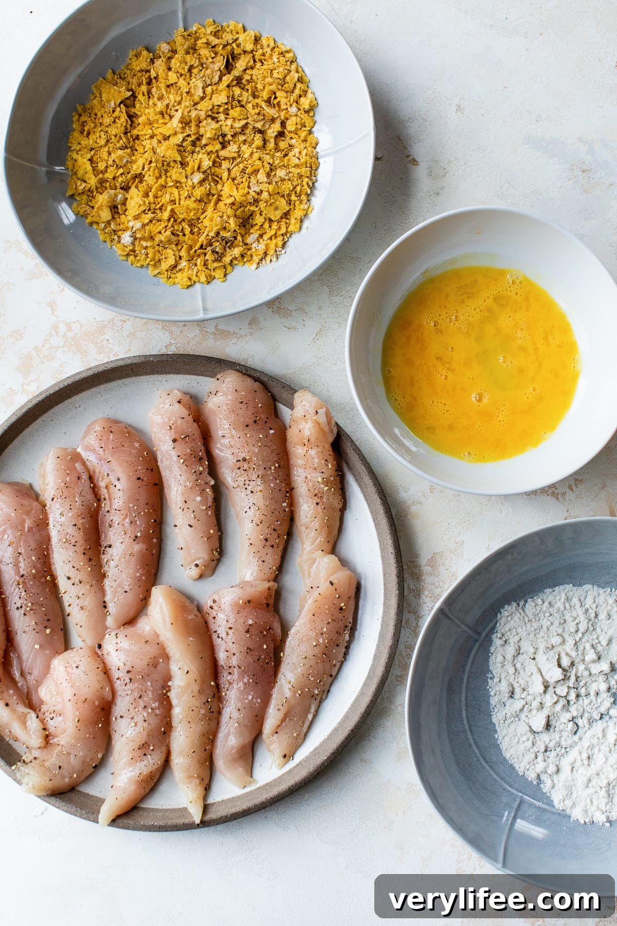 Crispy Tortilla-Crusted Chicken Tenders 4 Tortilla Encrusted Chicken Tenders ingredients