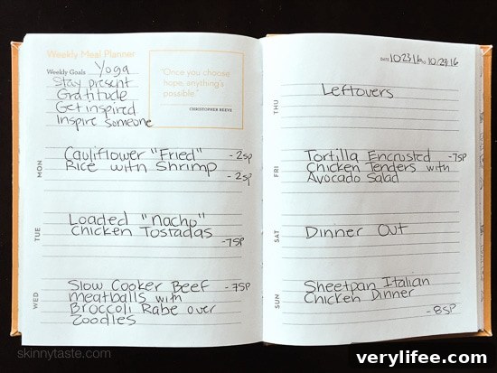 Skinnytaste Week 47 Dinner Plan: Recipes & Meal Ideas 4 Meal Planner
