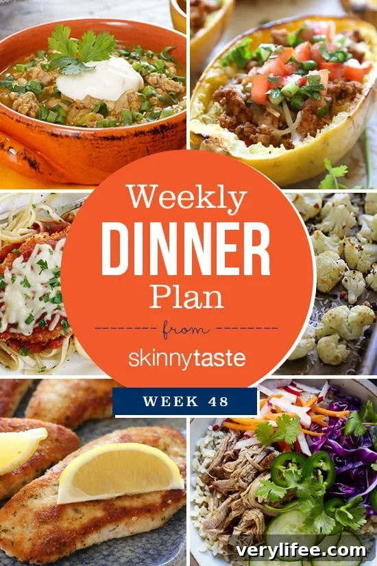 Skinnytaste Week 48 Dinner Meal Plan 2 Skinnytaste Dinner Plan (Week 48)