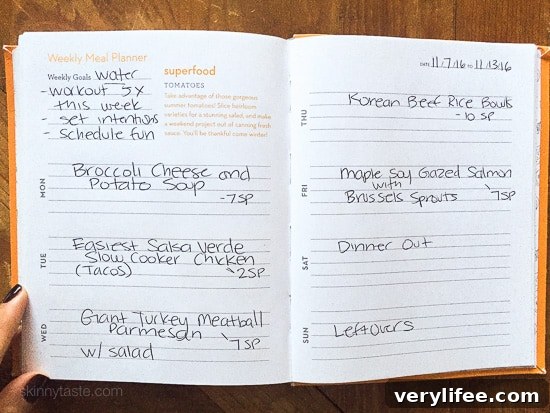 Skinnytaste Dinner Plan (Week 49)