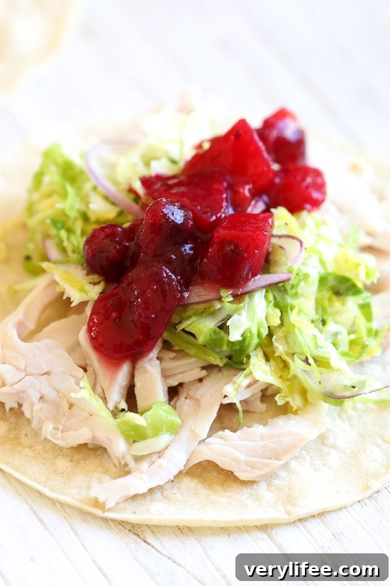 Leftover Thanksgiving turkey is transformed into quick and easy tacos! Just a few ingredients and less than 15 minutes, this is great for a quick lunch or dinner.