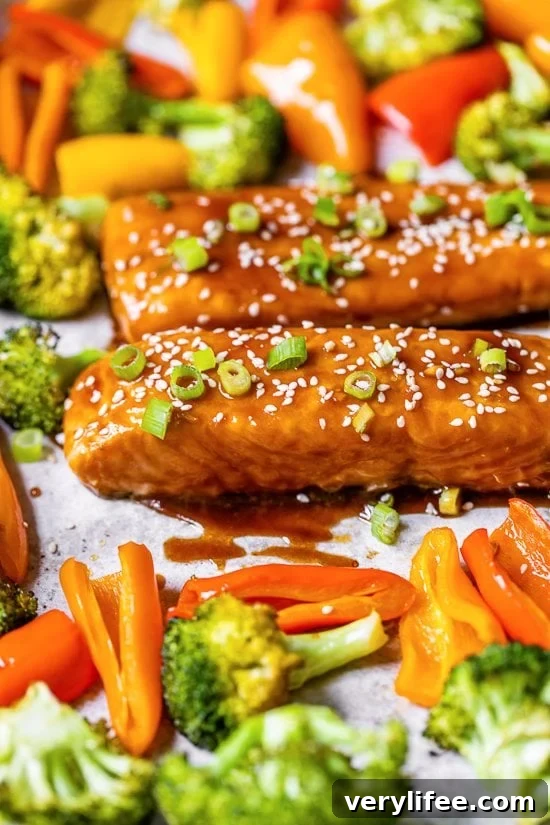 Sheet Pan Teriyaki Salmon with Roasted Vegetables 2 Sheet Pan Teriyaki Salmon