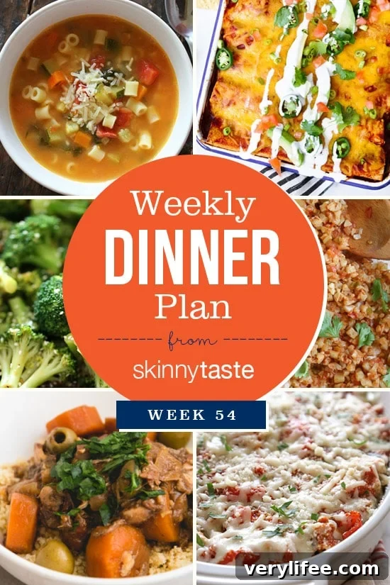 Skinnytaste Dinner Plan (Week 54)