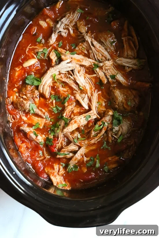 Italian Pulled Pork Ragu is a hearty sauce made with pulled pork, tomatoes, roasted peppers and fresh herbs. Can be made in the Instant Pot, Slow Cooker or Dutch oven.