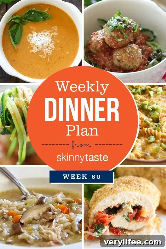 Skinnytaste Dinner Plan (Week 60)