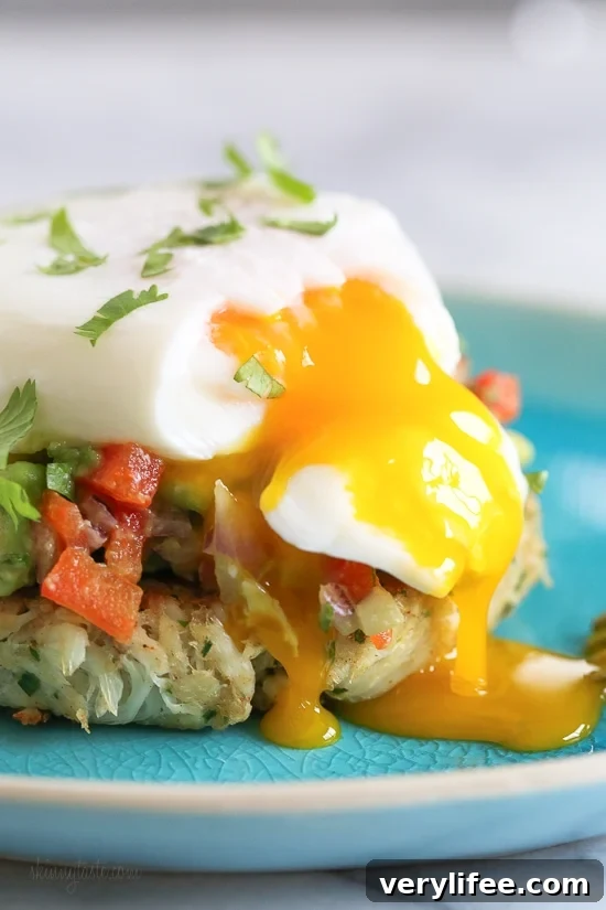 Treat yourself or your loved ones to this special dish – crab cakes benedict topped with avocado relish and a poached egg. Perfect for breakfast, lunch or brunch!
