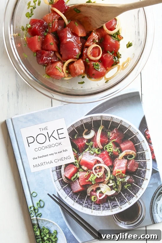 Shoyu Ahi Tuna Poke Bowl Recipe 3 Shoyu Ahi Poke is the traditional Hawaiian dish of raw fish seasoned with soy sauce and sesame oil.