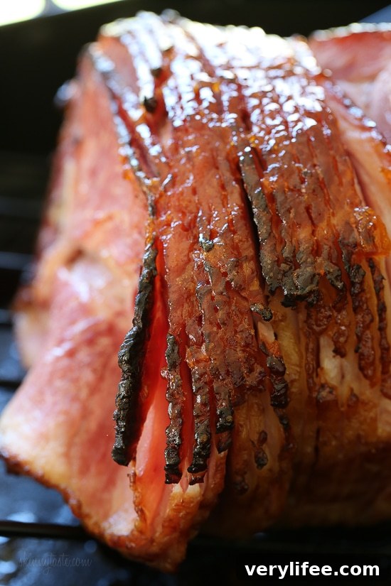 Apricot-Rum Glazed Spiral Ham is perfect for the Holidays, and easy since the ham is already cooked you're basically just heating it up and adding your own glaze.