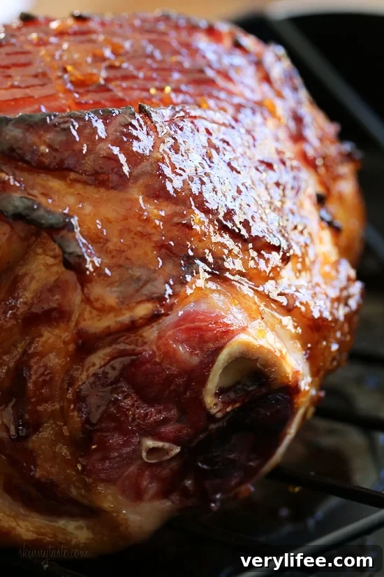 Apricot-Rum Glazed Spiral Ham is perfect for the Holidays, and easy since the ham is already cooked you're basically just heating it up and adding your own glaze.