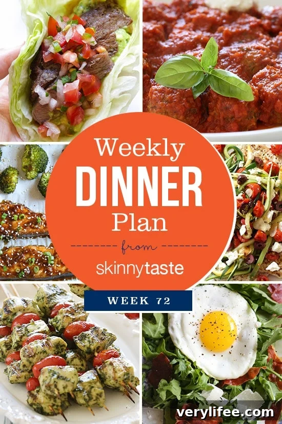 Skinnytaste Dinner Plan: Week 72 Menus and Recipes 2 Skinnytaste Dinner Plan (Week 72)