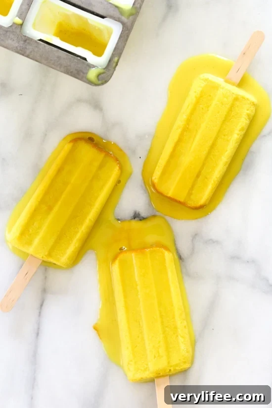 Turmeric Golden Milk is all the rave these days! So why not enjoy them frozen all summer long. Turmeric is an anti-inflammatory, and is said to help boost the immune system, so not only will they cool you off, it's also a great way to get the benefits of Turmeric.