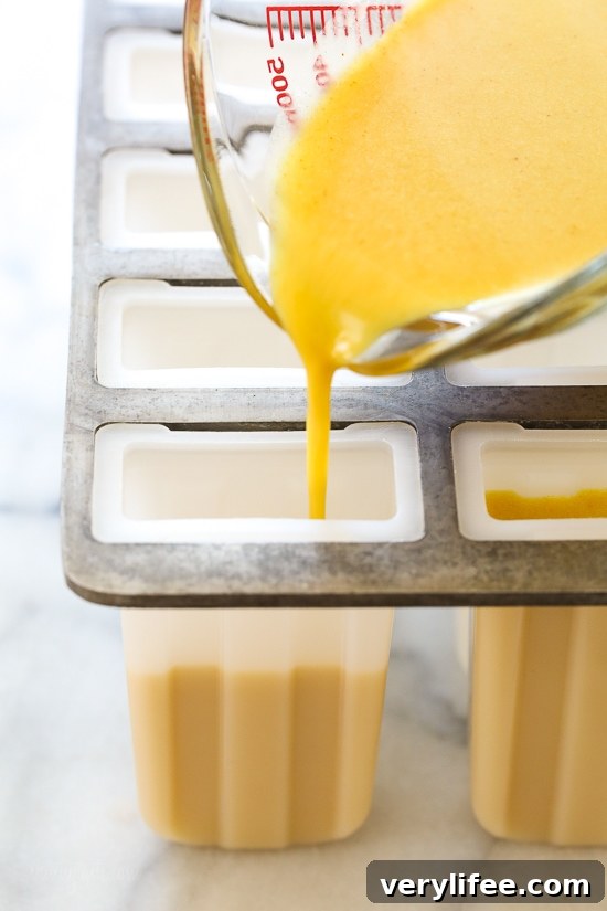 Turmeric Golden Milk Popsicles
