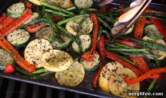 Close-up of grilled vegetables