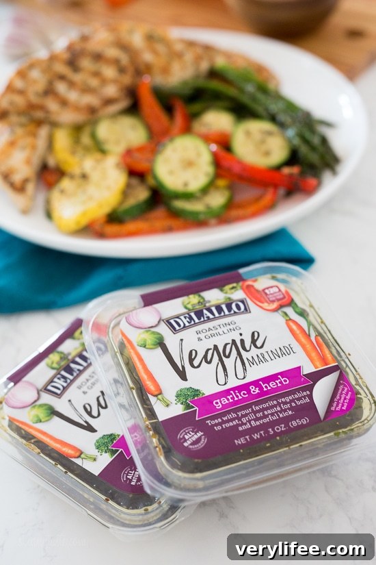 Garlic and herb marinade adds bright flavor