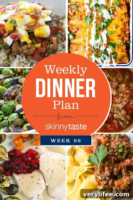 Skinnytaste Dinner Plan (Week 99)