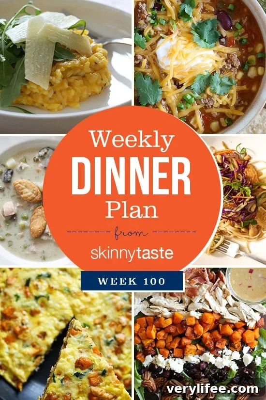 Skinnytaste Dinner Plan (Week 100)