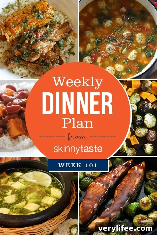 Skinnytaste Dinner Plan (Week 101)
